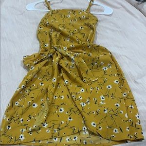 Yellow, Floral Dress